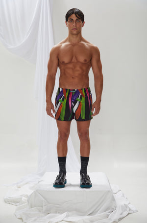 ABSTRACT ART SWIM SHORT